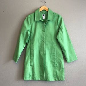 🧥 GAP Apple Green Coat Sz Med